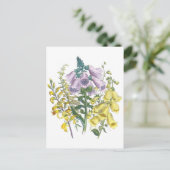  Foxglove-illustratie Briefkaart (Staand voorkant)