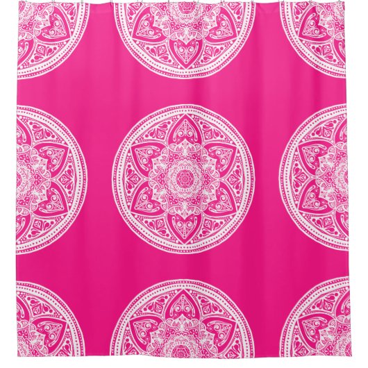 Foxglove Mandala Douchegordijn (Voorkant)