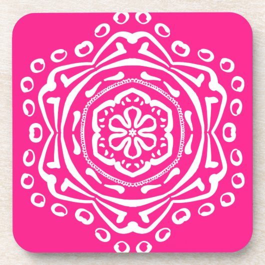 Foxglove Mandala Onderzetter (Voorkant)