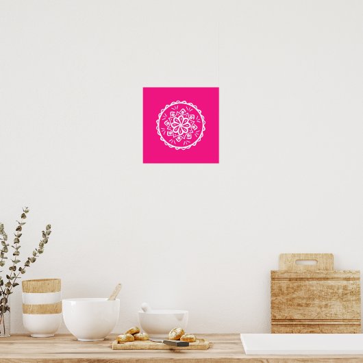 Foxglove Mandala Poster (Keuken)