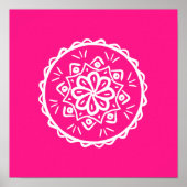 Foxglove Mandala Poster (Voorkant)