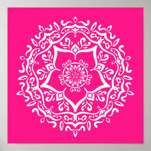 Foxglove Mandala Poster (Voorkant)