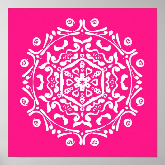 Foxglove Mandala Poster (Voorkant)