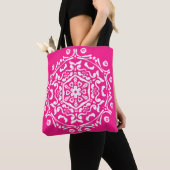 Foxglove Mandala Tote Bag (Dichtbij)