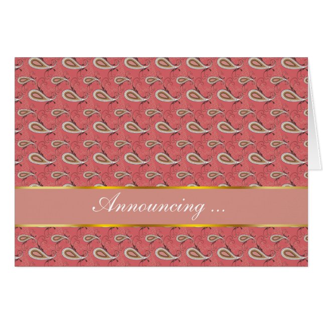 Foxglove Petal Paisley Pattern (Voorkant Horizontaal)