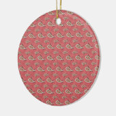 Foxglove Petal Paisley Pattern Keramisch Ornament (Links)
