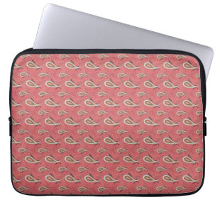 Foxglove Petal Paisley Pattern Laptop Sleeve