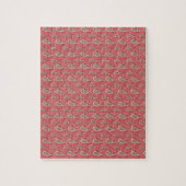 Foxglove Petal Paisley Pattern Legpuzzel (Verticaal)