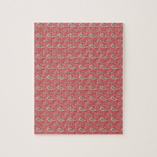 Foxglove Petal Paisley Pattern Legpuzzel (Verticaal)