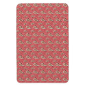 Foxglove Petal Paisley Pattern Magneet (Verticaal)