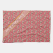 Foxglove Petal Paisley Pattern Theedoek (Horizontaal)