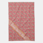 Foxglove Petal Paisley Pattern Theedoek (Verticaal)