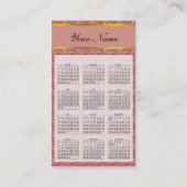 Foxglove Petal Paisley Pattern Visitekaartje (Achterkant)