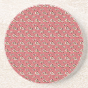 Foxglove Petal Paisley Pattern Zandsteen Onderzetter