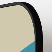 Foxglove Rust Across Striping met naam Pickleball Paddle (Links Detail)