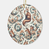 Foxglove Whispers: Victoriaans elegantie in Natuur Keramisch Ornament (Links)