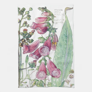 Foxglove Wildflower Flower Kitchen Towel Theedoek