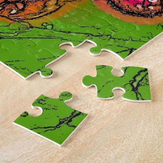 FOXGLOVE WILDFLOWER LEGPUZZEL (Zijkant)