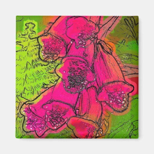 FOXGLOVES MAGNEET (Voorkant)