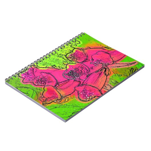 FOXGLOVES NOTITIEBOEK (Linkerzijde)