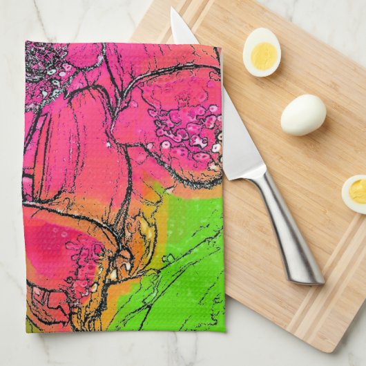 FOXGLOVES THEEDOEK (Quarter Fold)