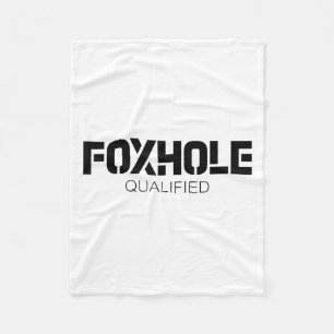 Foxhole Gekwalificeerde Militaire Ondersteuner En  Fleece Deken