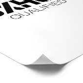 Foxhole Qualified Military Suprter And Lover Motiv Poster (Hoek)