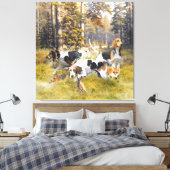 Foxhound Canvas Afdruk (Insitu (Slaapkamer))