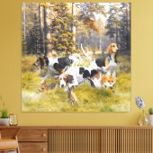Foxhound Canvas Afdruk (Insitu (Woonkamer))