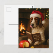 Foxhound 'Cheese Tax' Christmas postcard Briefkaart (Voorkant / Achterkant)