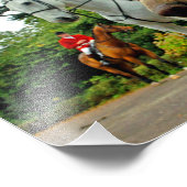 Foxhound Dogs Horses West Berkshire Hunt England Foto Afdruk (Hoek)