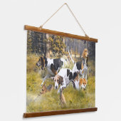 Foxhound Hangend Wandkleed (Gebogen)
