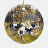 Foxhound Keramisch Ornament (Achterkant)