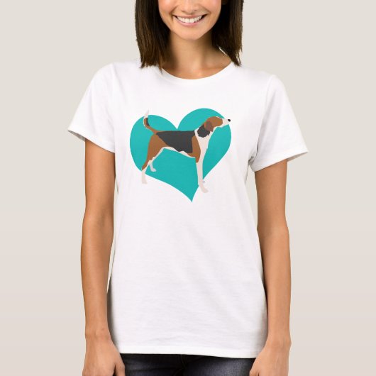 Foxhound Love T-shirt (Voorkant)
