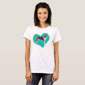 Foxhound Love T-shirt (Voorkant volledig)