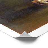 Foxhound on the Scent, c.1760 (olie op papier gego Poster (Hoek)