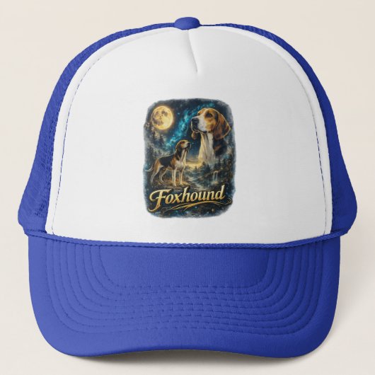 Foxhound-portret – Edele jachthond Trucker Pet (Voorkant)