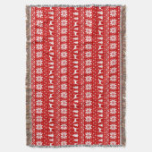 Foxhound Silhouettes Hond Kerst Trui Patroon Deken (Voorkant Verticaal)