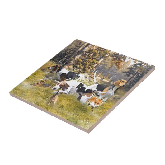 Foxhound Tegeltje (Zijkant)