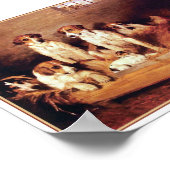 Foxhounds en Terriers door John Emms Poster (Hoek)