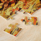 Foxhounds (Engels&Amerikaans) in herfsthout Legpuzzel (Zijkant)