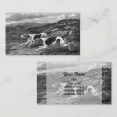Foxhounds  hond Art Visitekaartje (Voorkant / Achterkant)