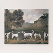 Foxhounds in een Engels landschap (George Stubbs) Legpuzzel (Horizontaal)