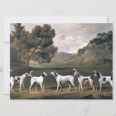 Foxhounds in een landelijk landschap (door George Kaart (Voorkant)
