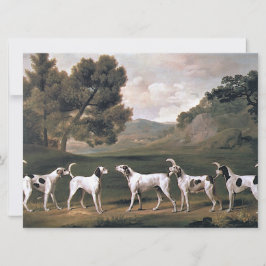Foxhounds in een landelijk landschap (door George  Kaart