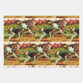 Foxhounds- schilderij inpakpapier vel (Voorkant 3)