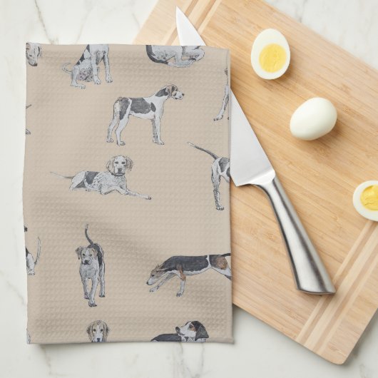 Foxhounds Theedoek (Quarter Fold)
