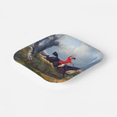 Foxhunting Clearing a Ditch John Herring 1839 Papieren Bordje (Gebogen)