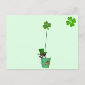 Foxi Moxi Cat's St. Patrick's Day Briefkaart (Achterkant)