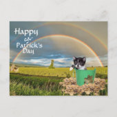 Foxi Moxi Cat's St. Patrick's Day Briefkaart (Voorkant)